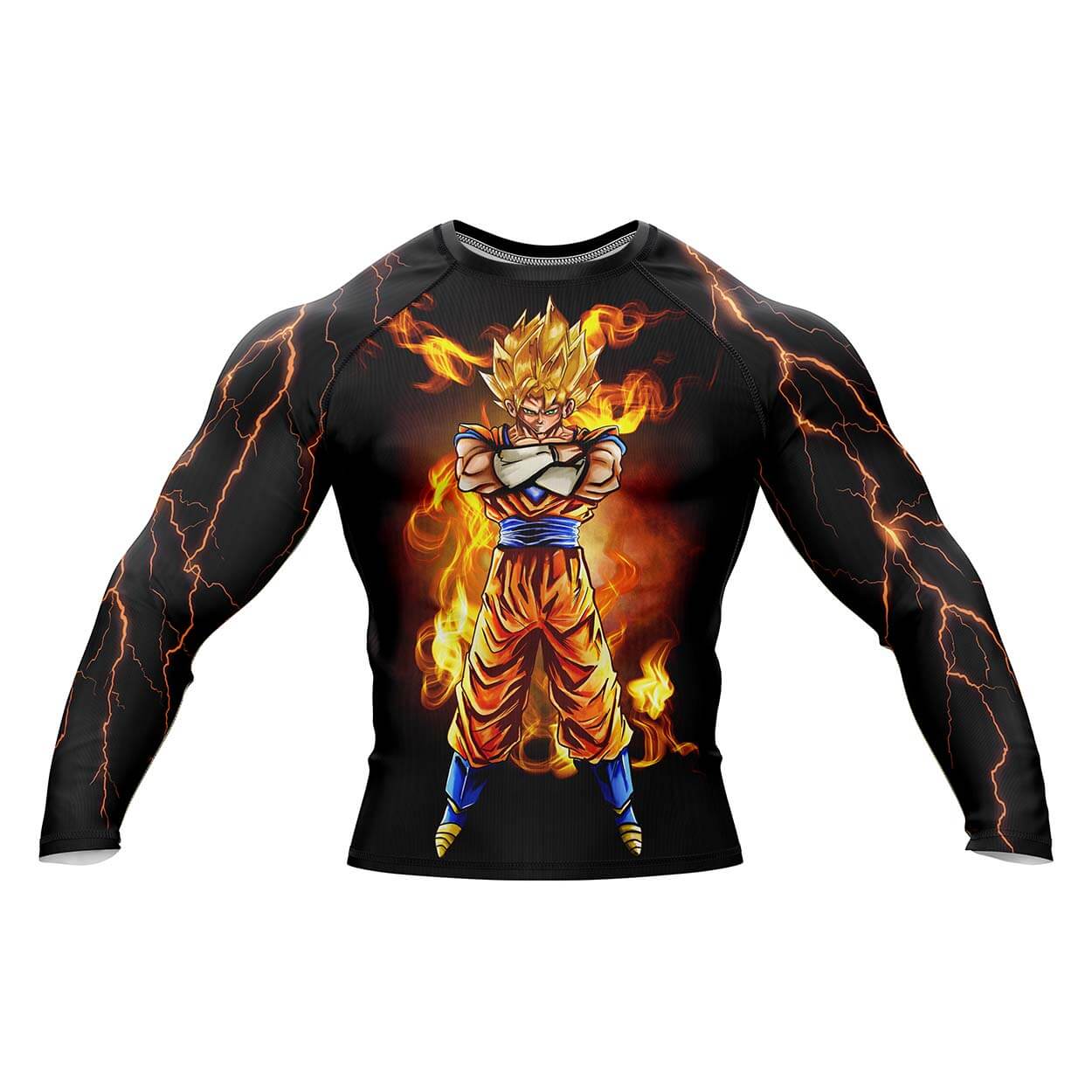 DBZ Goku Long Sleeve BJJ Rashguard