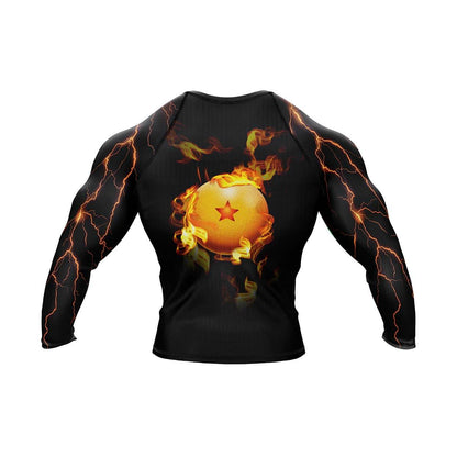 DBZ Goku Long Sleeve BJJ Rashguard