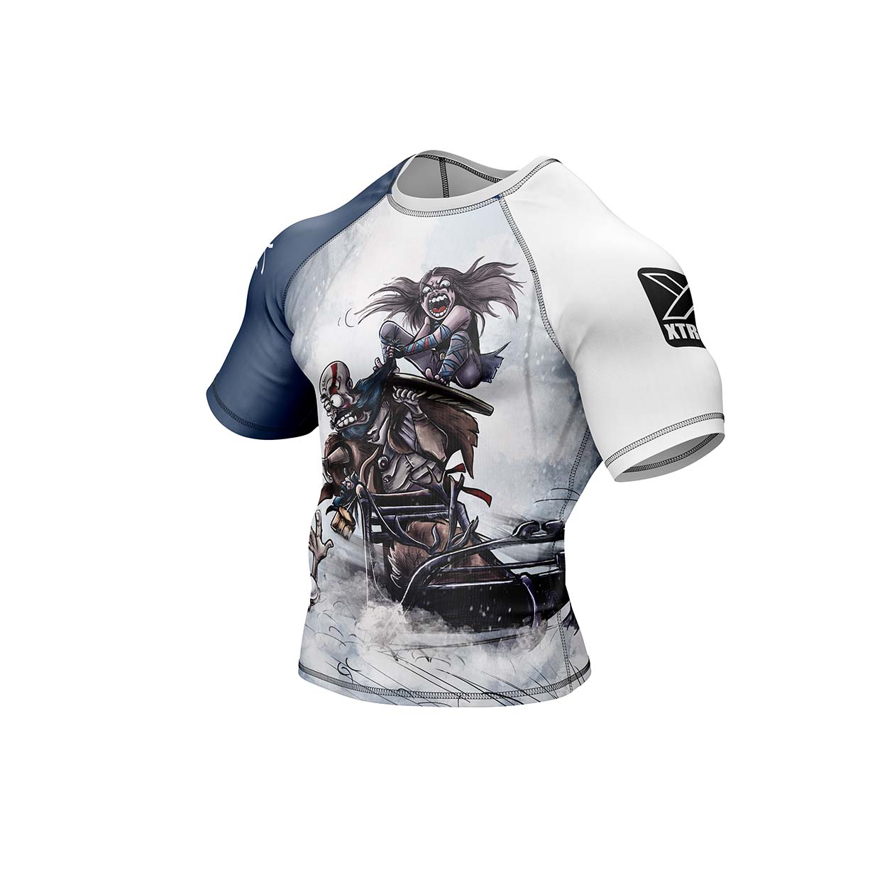 Frostbite Fury Half Sleeve BJJ Rashguard