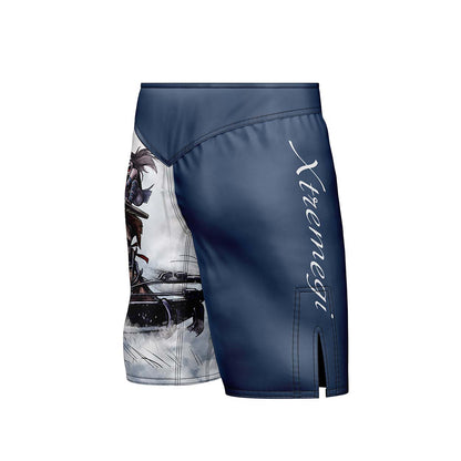 Frostbite Fury MMA Shorts